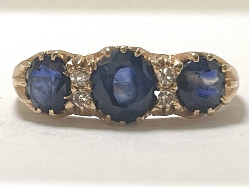Bague trilogy saphir diamant - trilogy,