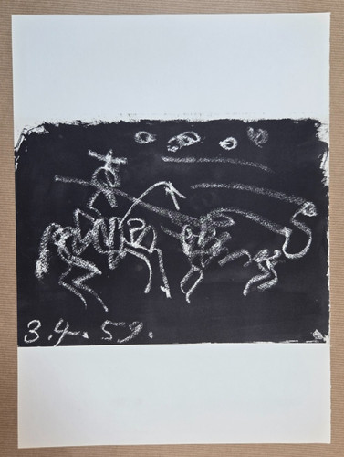 Lithographie noir blanc - lithographie,
