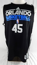 Maillot D'Entraînement Noir Utilisé En Match Orlando Magic #45 2XL DP89422