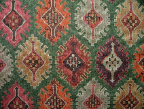 Oseille vert ikat kilim - vert,
