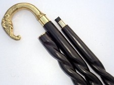 Canne de marche en bois avec