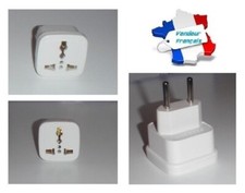 Adaptateur Universel Anglaise UK / US / AU vers prise de courant Française 