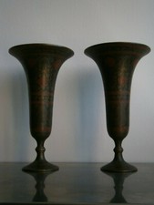 PAIRE VASES ANCIEN ORIENTAL