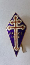 Insigne FNFL numéroté Forces Navales Françaises Libres. Perchoir 33 mm Métal do