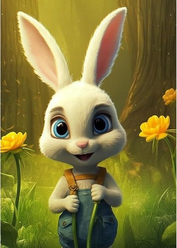 Broderie diamant lapin diamond - broderie,