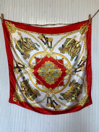 Foulard carré 90cm rouge - foulard,