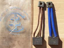 2 balais charbons démarreur Paris-Rhône D10L 27 29, D10E 31, Peugeot 203 et 403