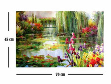 Tableau Toile Décorative Reproduction Claude Monet 45x70x3 cm NEUF LIV OFFERTE