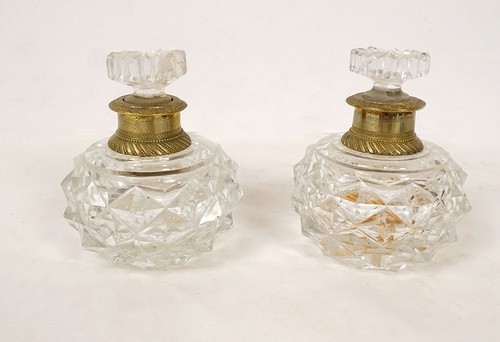 Paire flacons parfum cristal