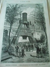 Gravure 1878 - Expo Universelle Le Marteau Pilon du Creuzot