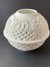 Lithosphère photophore Porcelaine de Limoges Deshoulieres bougeoir Musiciens