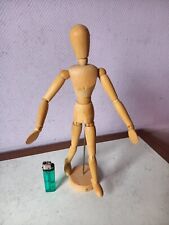 mannequin en bois articulé pour dessin-déco de 33cm en TBE.
