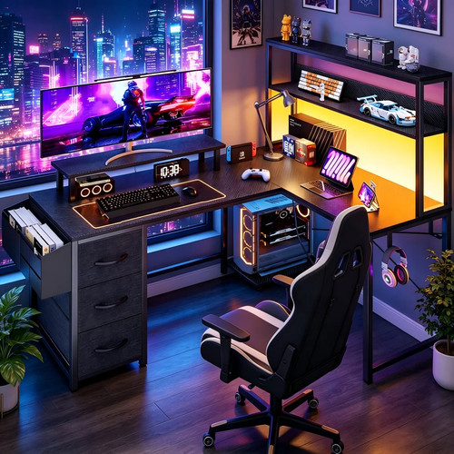 Bureau gaming led rgb - bureau, en