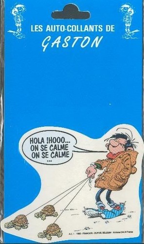 Franquin autocollant gaston - franquin,