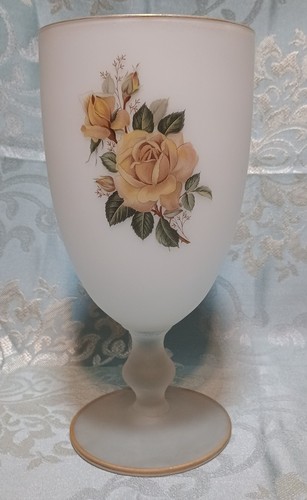 Vase vintage verre - en, blanc