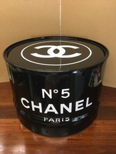 Baril déco métal table basse