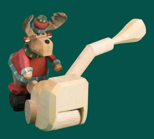 Figurine bois élan - figurine, avec