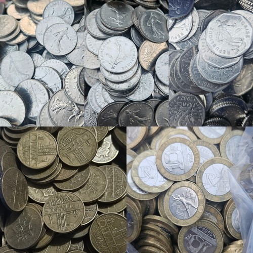 Lot monnaies francs - francs, pour