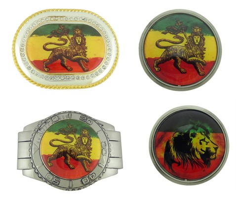 Reggae rastafarian belt buckle - belt,