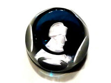 Objet de collection magnifique sulfure facetté en cristal biscuit Napoléon 