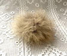 Pompon Fourrure Beige Clair