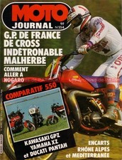 MOTO JOURNAL  554 DUCATI 600 Pantah KAWASAKI GPZ 550 XZ YAMAHA Ancillotti 1982