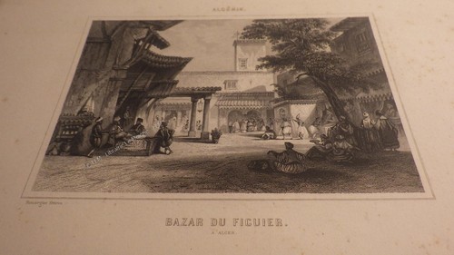 1850 alger bazar figuier - 1850.alger,
