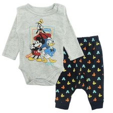 Ensemble bébé garçon , Mickey. Couleur gris. Cadeau pour bébé de