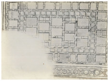 Persia, Détail des caissons en bois du palais de Téhéran  Vintage albumen print,