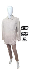 New Man Taille XL  Manteau veste beige homme doublée coton mélangé