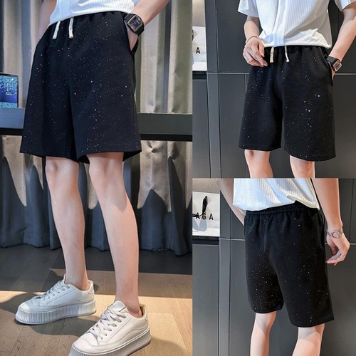 Short homme coupe droite - , noir