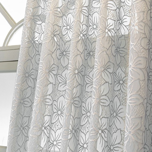 1pc fenêtre rideau floral - 1pc,