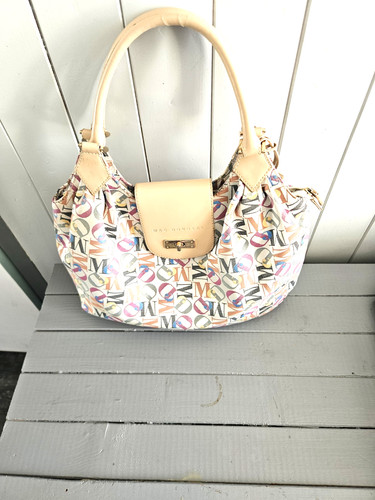 Sac toile cuir beige - sac, en