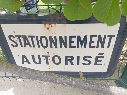 Ancien panneau routier - ancien,