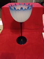 Beau Photophore Ou Coupe Bleu Cristal