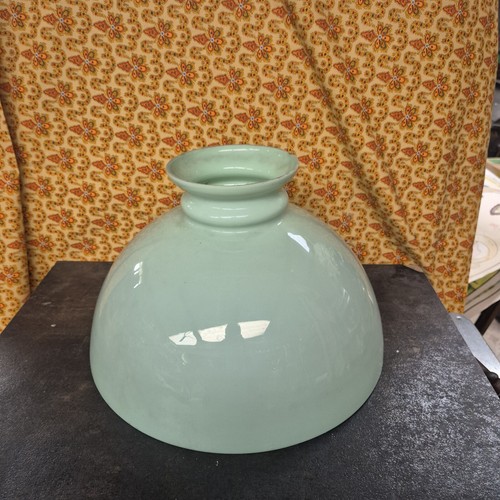Globe ancien vert opaline - globe,