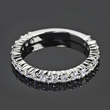 Bracelet de fiançailles pour femmes coupe ronde 1,25 carat créé en laboratoir...