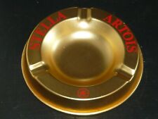 ancien cendrier métal doré biere Stella Artois bistrot vintage 