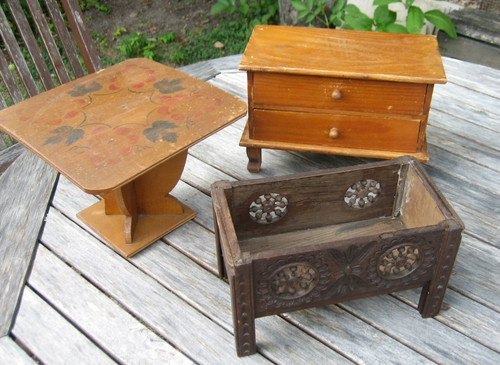 Meubles poupée ancien en - meubles, de
