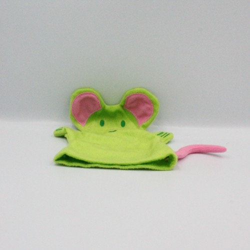 Doudou plat marionnette souris
