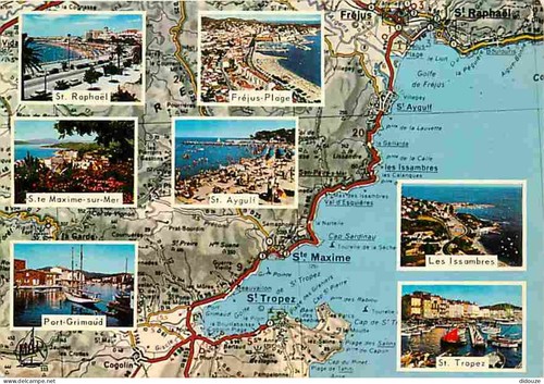 Carte postale var - -,