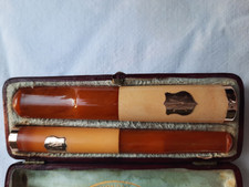 FUME CIGARETTE CIGARE  OR ECUME BAKELITE AMBRE ART NOUVEAU AVIGNON FRANCE