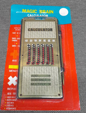 MAGIC BRAIN - Calculatrice Mécanique Vintage sous blister d'origine -
