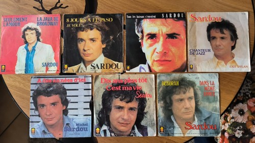 Michel sardou lot vyniles - lot, de