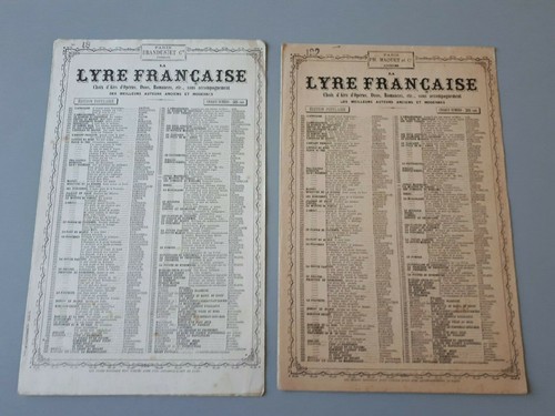 Ancienne partition chansons - partition,