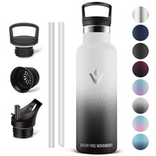 Water bottle - Thermos 0.5l Gourde Avec Paille Gourdes Sans BPA Gourde Enfant...