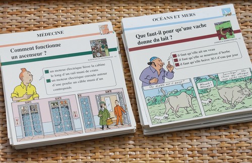 Lot 112 fiches tintin - lot, de