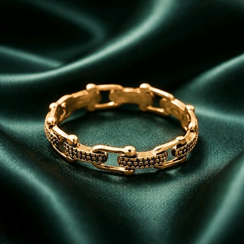 Bague tressée pour - tressée, or
