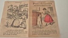 brochure ancien Polichinelle, journal humoristique hebdomadaire de la famille.