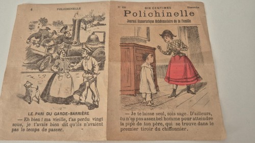 Brochure ancien polichinelle - ancien,